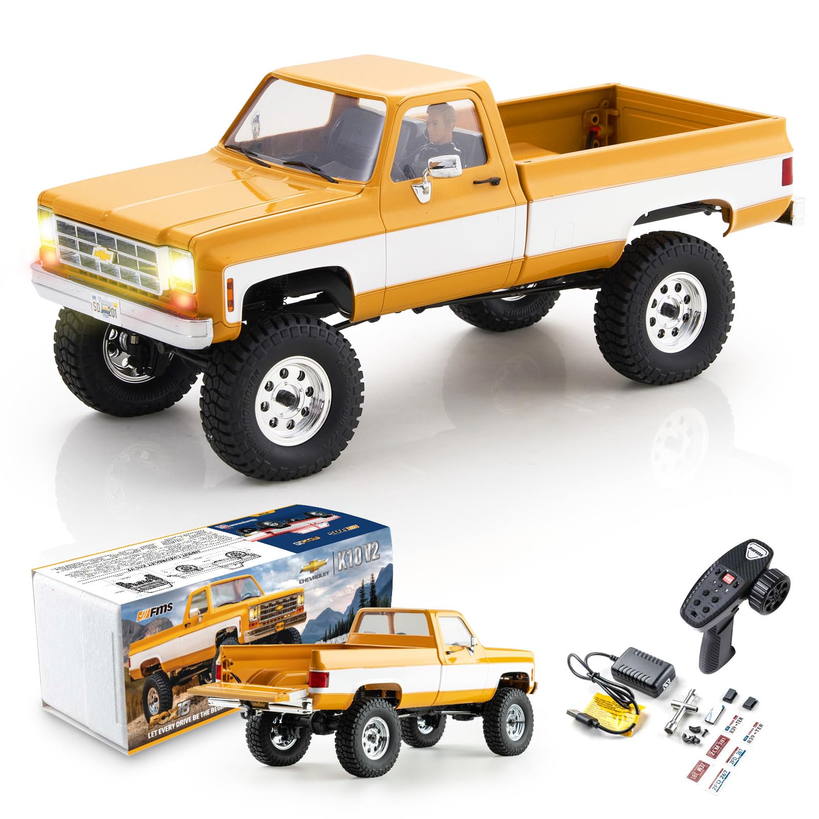 【新品】FMS 1/18 RCクローラー FCX18 Chevrolet K10 Amazon.com: BEEZRC FMS 1/18 RC Crawler FCX18 Chevy K10 RC